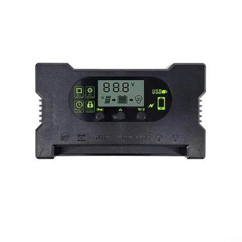 Charge controller of 16W Monocrystalline Solar Panel Kit With Charge Controller DC Output For Battery Charging Ideal For Camping Cabin Boat Or Outdoor Travel On The Go Portable Black Power Supply