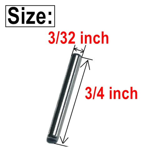 Three Thirty Second Inch By Three Quarter Inch Dowel Pins Set Of Thirty Metal Dowel Pins Shelf Pegs For Shelves Supports Bearings Alloy Steel Wood Bunk Bed Pegs For Furniture Repair size illustration
