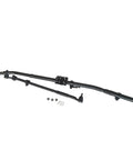 Dodge Ram Heavy Duty Steering Linkage Assembly T Style Upgrade For 2003 2010 Ram 2500 3500 And 2011 2013 Ram 2500 3500 Mega Cab 8 Lug Fits 1500 Mega Cab 8 Lug Only Replaces 52122362AE DS800981A black steel steering linkage with hardware
