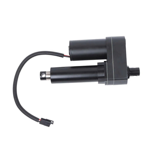 Rock Solid Round Baler Linear Actuator Swap Direct Fit For Farm Tractor Hay Equipment Heavy Duty Cylinder Upgrade, black metal actuator with wiring.