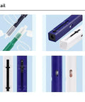 2-pack fiber optic cleaner pens, blue and white, for LC/MU and SC/FC connectors