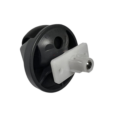 Omni-directional wheel for Roborock vacuum, black wheel with white mounting hub