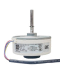 Kickass Indoor DC Fan Motor For Air Conditioners, Tough Replacement Part For Midea Units, Super Quiet, High Power Cooling, Easy Install, Industrial Grade Spare That Keeps Your AC Running Strong. White brushless motor with shaft and wires