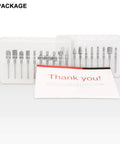 10 Piece High Speed Steel HSS Router Bits Set With 1 8th Inch Shank 3mm in packaging, for rotary tools use in woodworking and carving.