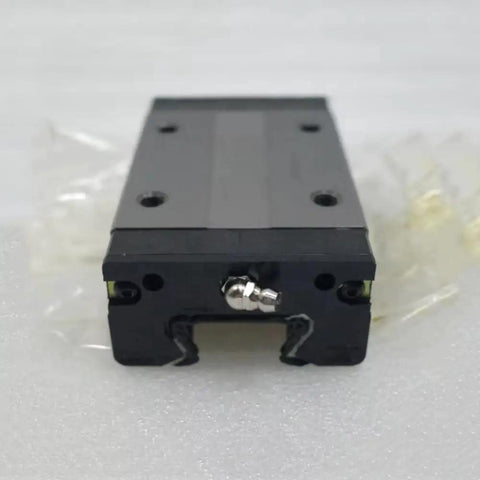 HSR30R Linear Guide Block And Rail System For CNC Machines And 3D Printers Smooth Motion High Durability Preload Ready Stainless Steel Option Includes GK Carriage HSV30R Compatibility For Precision Automation black LM block front view