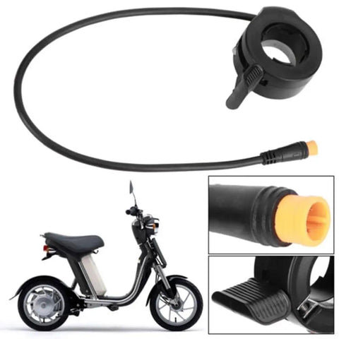 Thumb Throttle For Electric Ebikes And Scooters 3 Pin Waterproof Right Side Handlebar Accelerator With Finger Control