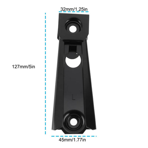 Four Pack Recliner Back Clip Brackets KD Clip For Outdoor And Indoor Lounge Chairs Black 12.7x4.5x3.2 Cm top view