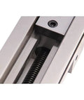 Heavy Duty Precision Cnc Machine Vise With Robust Steel Construction For Secure Milling And Lathe Operations close-up of the clamping mechanism.