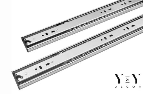 Soft Close Drawer Slides 20 Inch Full Extension Ball Bearing Side Mount For Cabinets And Dressers Heavy Duty 100 Lb Capacity 10 Pairs