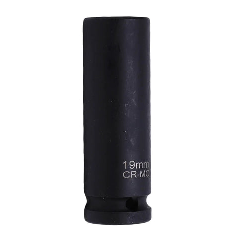 Heavy Duty 19mm Thin Wall Impact Lug Nut Socket Set With Wheel Protection Design Keeps Fasteners Safe From Rounding Even Under Heavy Torque For Reliable Auto Repair Vibes 19mm CR-MO socket