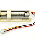 DC 5V micro 2-phase 4-wire stepper motor linear rail actuator with 48mm stroke and lead screw (Amazon)