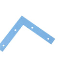 5 Inch Hot Dipped Galvanized Steel L Bracket Corner Brace Heavy Duty 90 Degree Mending Plate For Pressure Treated Wood showing blue color.