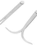 Pro Grade Pottery Calipers Set In Stainless Steel For Ceramic Art, Outer And Inner Measuring, 6 Inch Joint Calipers With Tight Joints