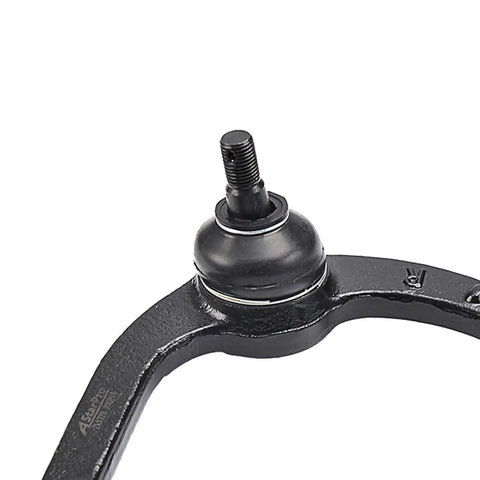 Six Piece Front End Control Arm Kit For Ford Expedition F150 F250 And Lincoln Navigator Blackwood Includes Front Upper Control Arms Lower Ball Joint Assembly And Sway Bar Links Fits 1997 To 2003 close-up of black front upper control arm ball joint