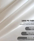 Close-up of 180g PE fabric for Ten By Twenty Foot Upgraded Carport Canopy Cover Replacement Top Only White Waterproof Heavy Duty PE Fabric For Garage Shelter Party Tent With Ball Bungees