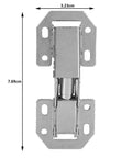 Hidden Cabinet Hinges With Soft Close, Cold Rolled Steel 10 Pack, Concealed Folding Door Hardware For Kitchen Cabinets And Wardrobes, Rust Resistant, Super Smooth Quiet Closing, 7.69cm hinge