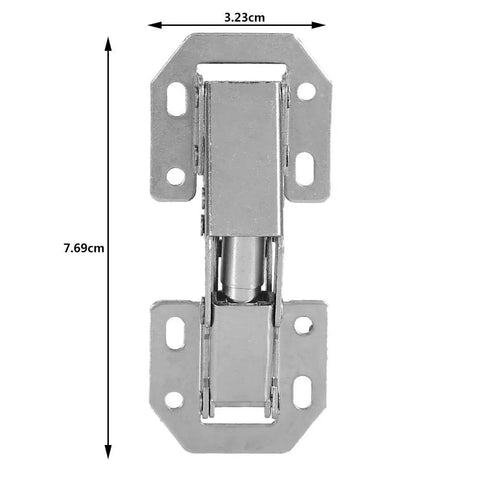 Hidden Cabinet Hinges With Soft Close, Cold Rolled Steel 10 Pack, Concealed Folding Door Hardware For Kitchen Cabinets And Wardrobes, Rust Resistant, Super Smooth Quiet Closing, 7.69cm hinge