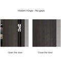 Heavy Duty Residential Hinges 180 Degree Concealed Hinge for Doors with Quiet Smooth Operation installed on door