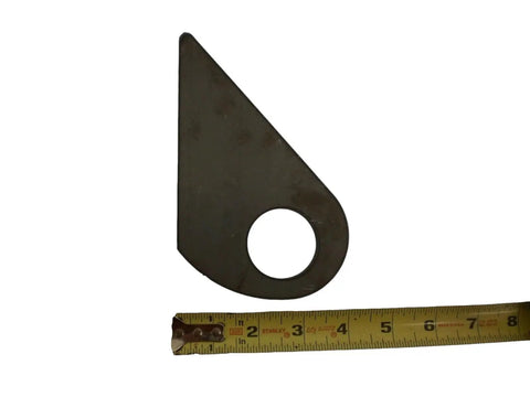 Beefy Weld On Steel Ramp Gate Holder Hinges with size measurement for Equipment Trailers Teardrop Gates Heavy Duty Construction