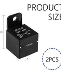 40Amp 12V 4 Pin Car Relay Waterproof And Dustproof For Motorcycle Truck Boat SPST No Heavy Duty Automotive Relay dimensions