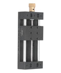 Heavy Duty Manual Linear Stage Actuator Featuring A Rock Solid Aluminum Sliding Table And Sturdy Steel Base for precise control and firm loads.