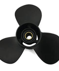 Three Blade Aluminum Propeller For 35 40 50HP Outboard Motors Tohatsu Nissan 13 Spline Rubber Hub 11x15 Thru Hub Exhaust Right Hand