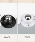 Black and white Self Adhesive Caster Wheels 0.8 Inch Low Profile Swivel 360 Degree Rotation with ABS body and stainless steel ball