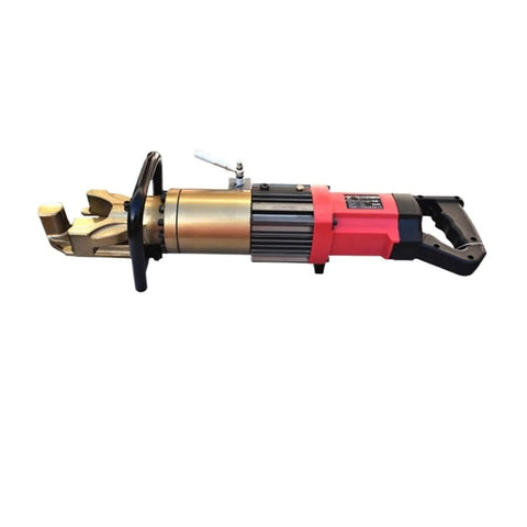 Portable Electric Hydraulic Rebar Cutter And Bender with copper core motor, compact design for cutting steel bars.