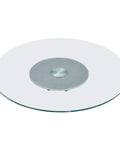 Heavy Duty 80cm Lazy Susan Turntable With Tempered Glass Top Silent Bearing Rotating Tray for Kitchen and Dining Table