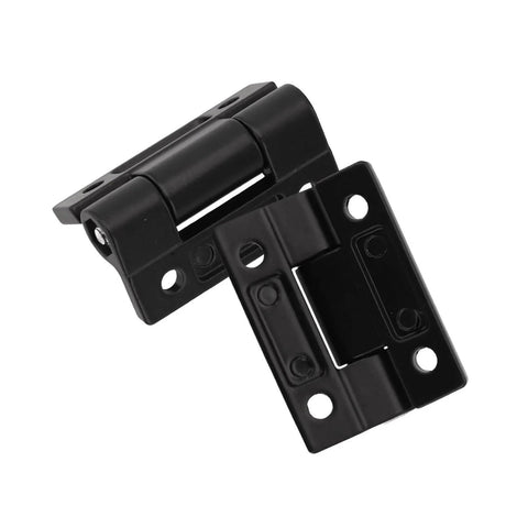 Image of Beefy Ball Bearing Door Hinges Zinc Alloy Adjustable Torque Flat Hinge 360 Degree Rotation, black metal hinges.