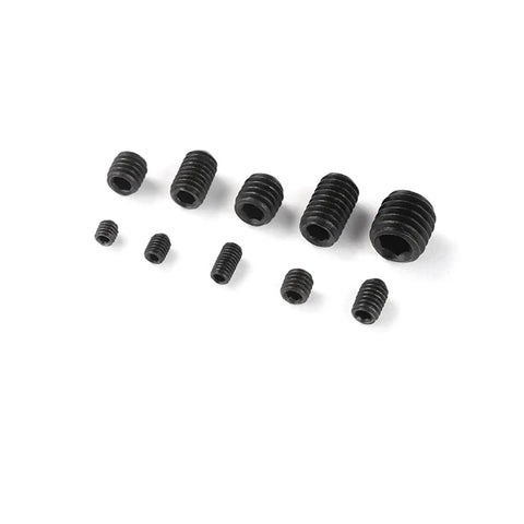 600Pcs 304 Stainless Steel Hex Socket Screws Set M3 M4 M5 M6 M8 Assortment Kit for DIY projects, Allen head bolts close-up.