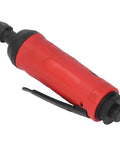 Smooth Operator 18000Rpm Air Die Grinder Pneumatic Grinding Machine with Muffler and Rock Solid Zinc Alloy Body featuring ergonomic red grip.