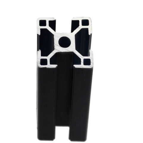 Close-up of 3030 Aluminum Profile Extrusion Linear Rail European Standard showing cross-sectional anodized design for CNC machines and 3D printers.