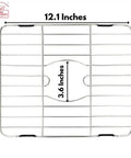 Top view of a Stainless Steel Sink Protector Grid 12 X 10.25 Inch Rust Resistant Non Slip Kitchen Sink Rack