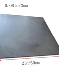 Dope 99.9 Percent Graphite Plates Pack of 7, 2x2 inch graphite electrode, 0.08 inch thick, for electrolysis, molds, heaters, insulation