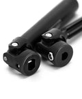 Close-up of 1 18 Scale Hardened Steel Drive Shafts for TRX4M High Trail K10 and F150 RC Trucks with phase design and realistic scale joints.