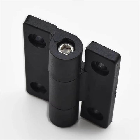 2 Pack Adjustable Torque Plastic Hinges Black Positioning Door Hinges 72x56x19mm Durable Cabinet And Door Hardware For Home Improvement Projects And DIY