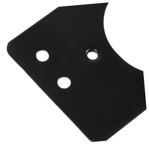 Stainless Steel Hinge Repair Kit Two Pack Durable Mending Plates For Cabinet Doors And Wardrobes, black plate with holes
