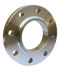 4 Inch Carbon Steel Slip On Flange With Neck Forged A105 Raised Face Class 150 ASME B16 5 2020 shown from front angle