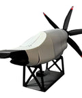 T56 A15 Turboprop Engine Scale Model Kit For C 130 Hercules With Working Propeller Realistic Internal Components Hands On STEM Display For Aviation Enthusiasts And Learners, on stand