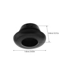 60 Piece Black Rubber Grommet Kit Single Sided Cable Hole Covers Plugs For Cabinets And Boxes Outdoor Use Multipurpose Weatherproof Wire Grommets For Holes No Fuss Easy Install, 1.6cm black rubber grommet