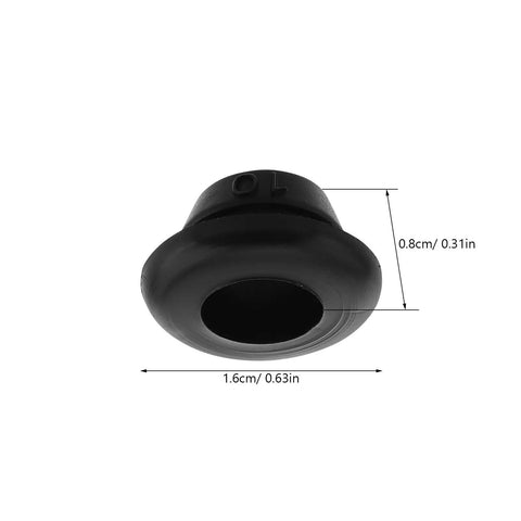 60 Piece Black Rubber Grommet Kit Single Sided Cable Hole Covers Plugs For Cabinets And Boxes Outdoor Use Multipurpose Weatherproof Wire Grommets For Holes No Fuss Easy Install, 1.6cm black rubber grommet