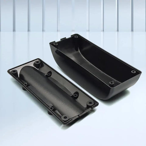 Rock Solid Plastic E Bike Controller Box Built For No Sweat Electric Motor Upgrades Straightforward Screw And Clip Mount Fits Small Frame Mountain E Bikes, black plastic housing.