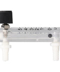 0-5 LPM Panel Mount Gas Flowmeter For Air Adjustable Flow Meter With Clear Scale And Transparent Wall 4 Percent Accuracy Easy Reading For Air Systems Labs And DIY Friendly Industrial Panel Installations shown in horizontal position
