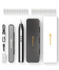 Cordless Ultrasonic Craft Cutter Kit For DIY Projects Multi Material Cutter For Acrylic EVA Leather PLA PVC Resin Rubber Wood Wireless Design Pro Grade Beast Mode Precision And Versatile Crafting, shown with accessories and packaging.