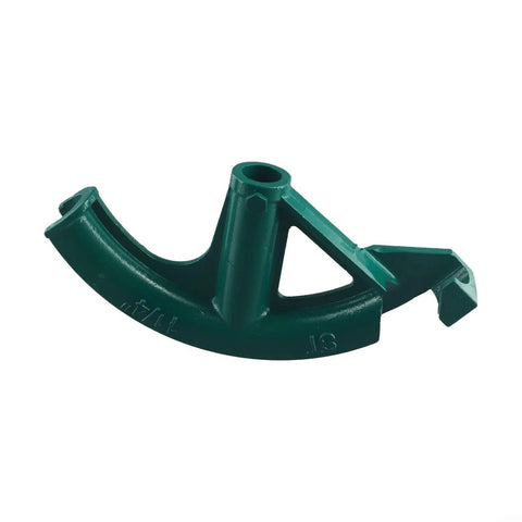 Manual Steel Pipe Bender For 3/4 Inch Copper Tube Conduit Bending Tool Head for plumbing and electrical work, durable green plastic.
