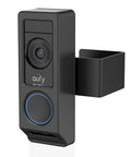 Anti Theft Video Doorbell Mount For E340 Camera No Drill Adjustable Mounting Bracket Holder, fits inward doors, black.