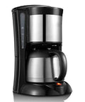 Automatic Bean To Cup Coffee Machine With Stainless Steel Pot, featuring sleek design and push button controls.