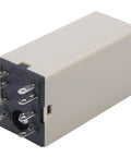 Built Tough H3Y2 Time Relay 8 Pin Base 24 Volts Adjustable Electronic Timer body showing connection pins for precise control.