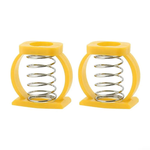 Heavy Duty Yellow Hinge Clamp Spring C Buckle For Brompton Folding Bike Repair Kit Seamless Fit No Tools Needed Plastic Steel Frame Fix Upgrade, pair
